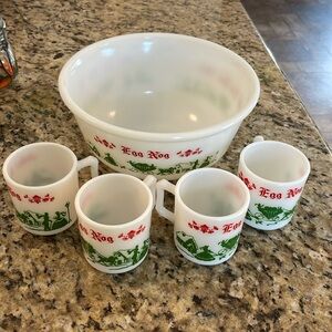 Hazel Atlas Egg Nog Set